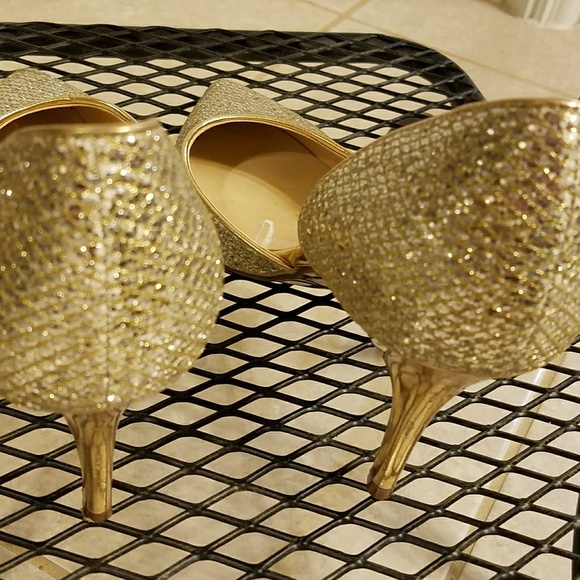 Shine crystal shoes size 8 1/2 used once - Picture 3 of 4